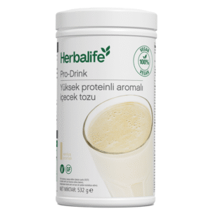 Pro-Drink Yüksek Proteinli Aromalı İçecek Tozu Bir bardak Pro-Drink ile gün boyunca protein alımınızı destekleyin. Protein oranı yüksektir, glutensizdir ve 21 vitamin ve mineral içerir. Protein, vitamin ve mineral ihtiyaçlarınızı karşılamanıza destek olacak pratik, kullanışlı bir çözüm ve hazırlaması kolay bir atıştırmalık olarak Pro-Drink’in keyfini çıkarın.
